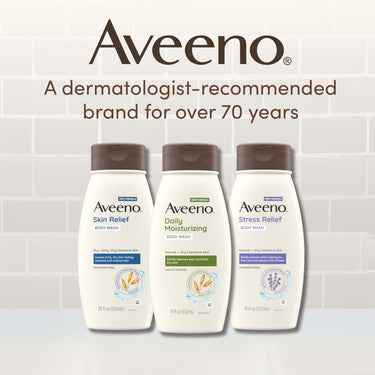 Aveeno Active Naturals Fragrance Free Skin Relief Body Wash, Soothing Oatmeal, 18 Ounce